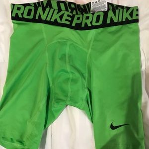 Green Nike Compression Spandex